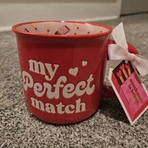 Red 'My Perfect Match' Mug Valentines Day Love